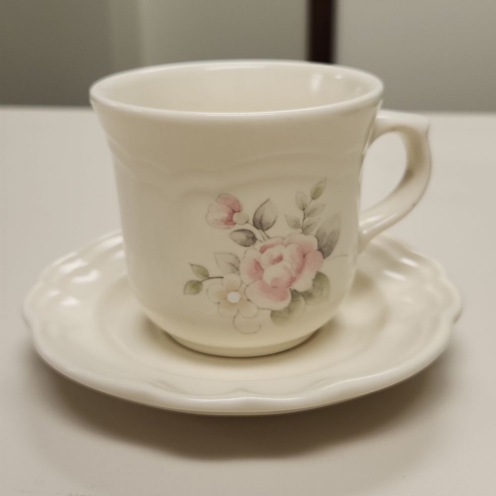 Pfaltzgraff Tea Rose Cup and Saucer Vintage